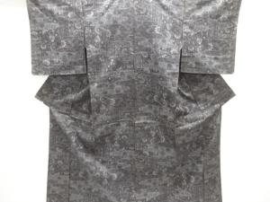 未使用品　ヱ霞に唐花模様織り出し西陣伝承紬着物